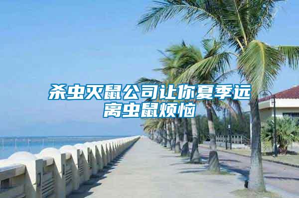 殺蟲滅鼠公司讓你夏季遠離蟲鼠煩惱