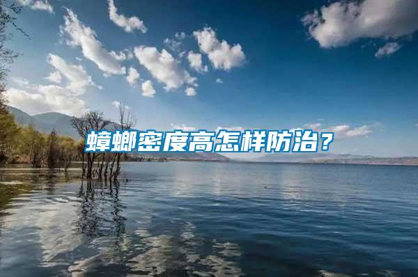 蟑螂密度高怎樣防治？