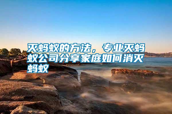 滅螞蟻的方法，專業(yè)滅螞蟻公司分享家庭如何消滅螞蟻