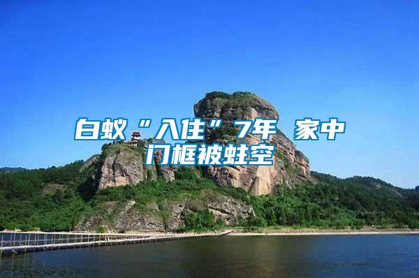 白蟻“入住”7年 家中門框被蛀空