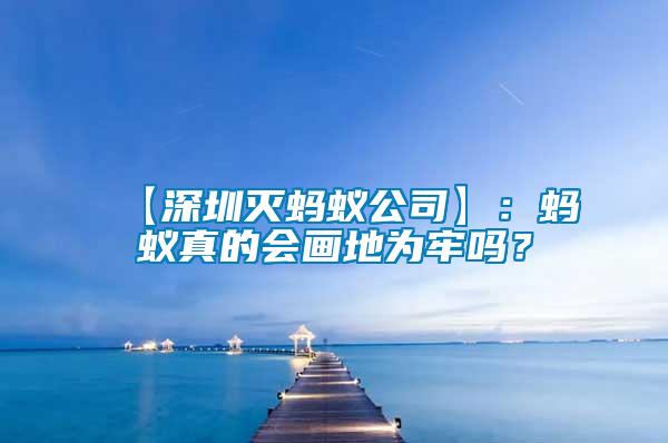 【深圳滅螞蟻公司】：螞蟻真的會畫地為牢嗎？