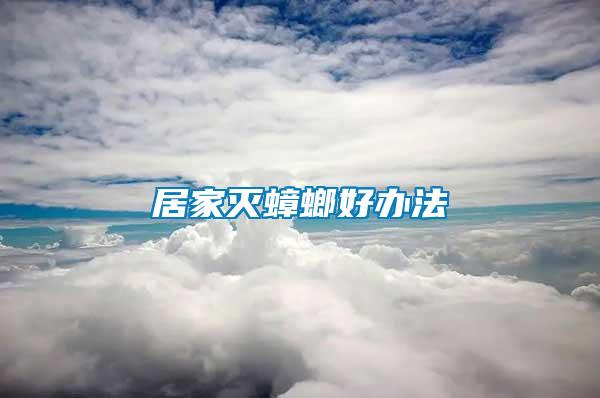 居家滅蟑螂好辦法