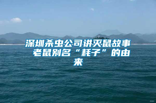 深圳殺蟲(chóng)公司講滅鼠故事 老鼠別名“耗子”的由來(lái)