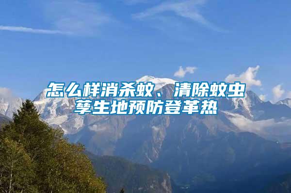 怎么樣消殺蚊、清除蚊蟲孳生地預(yù)防登革熱