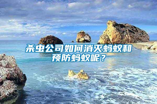 殺蟲公司如何消滅螞蟻和預(yù)防螞蟻呢？