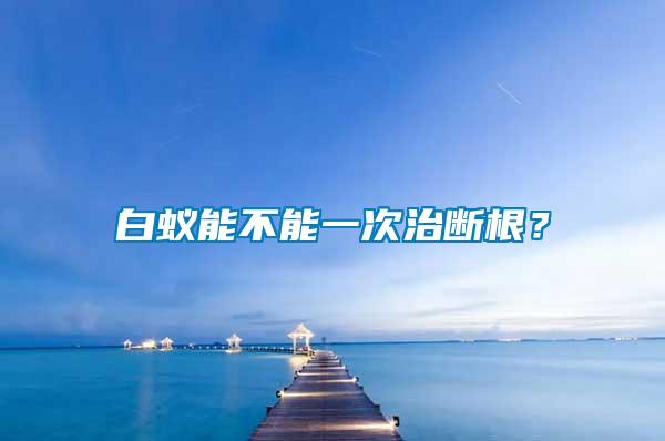 白蟻能不能一次治斷根？