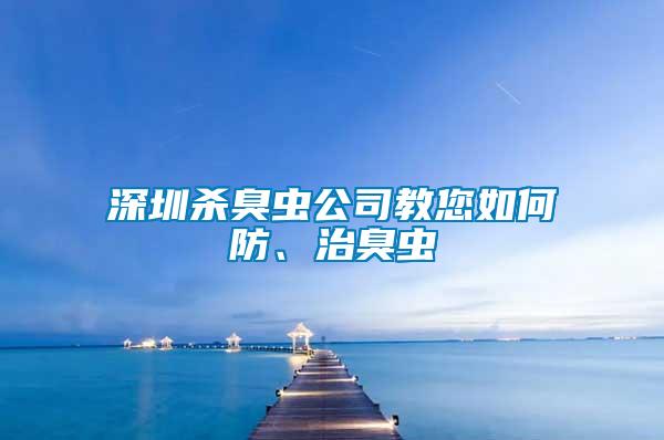 深圳殺臭蟲公司教您如何防、治臭蟲