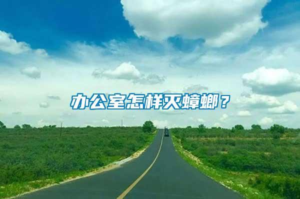 辦公室怎樣滅蟑螂？