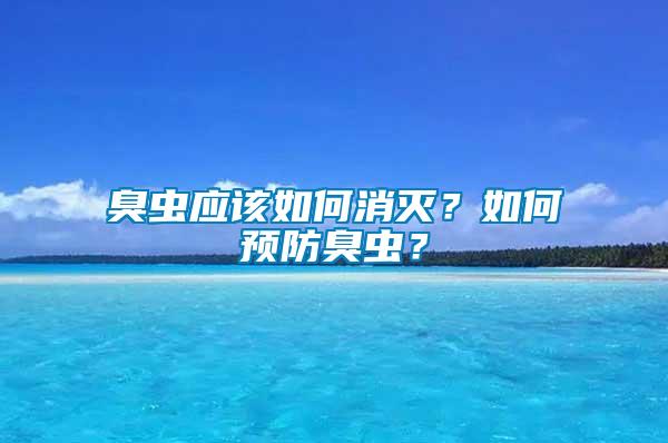 臭蟲應該如何消滅？如何預防臭蟲？