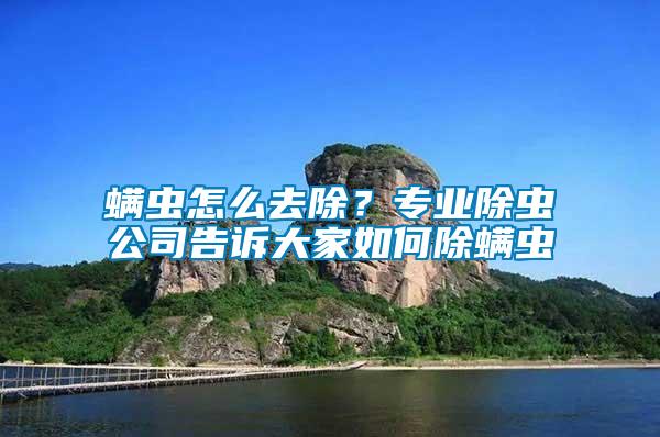 螨蟲怎么去除？專業(yè)除蟲公司告訴大家如何除螨蟲