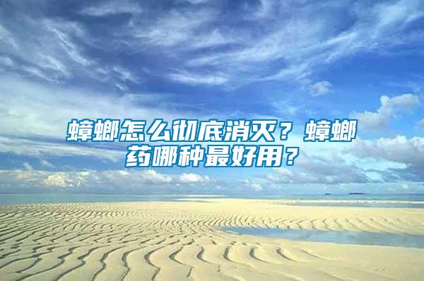 蟑螂怎么徹底消滅？蟑螂藥哪種最好用？