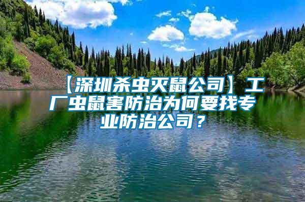 【深圳殺蟲滅鼠公司】工廠蟲鼠害防治為何要找專業(yè)防治公司？