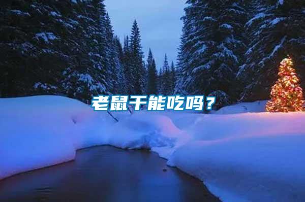 老鼠干能吃嗎？