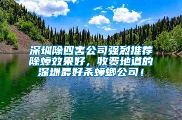 深圳除四害公司強烈推薦除蟑效果好，收費地道的深圳最好殺蟑螂公司！