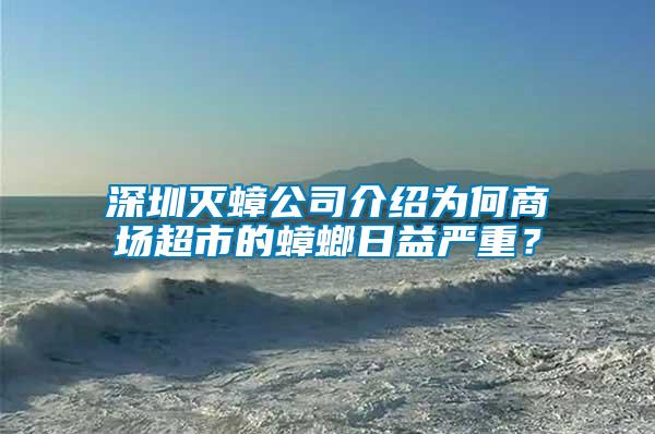 深圳滅蟑公司介紹為何商場超市的蟑螂日益嚴(yán)重？