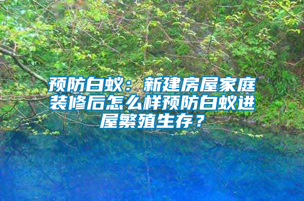 預(yù)防白蟻：新建房屋家庭裝修后怎么樣預(yù)防白蟻進屋繁殖生存？