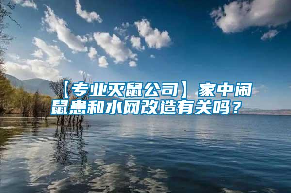 【專業(yè)滅鼠公司】家中鬧鼠患和水網(wǎng)改造有關(guān)嗎？