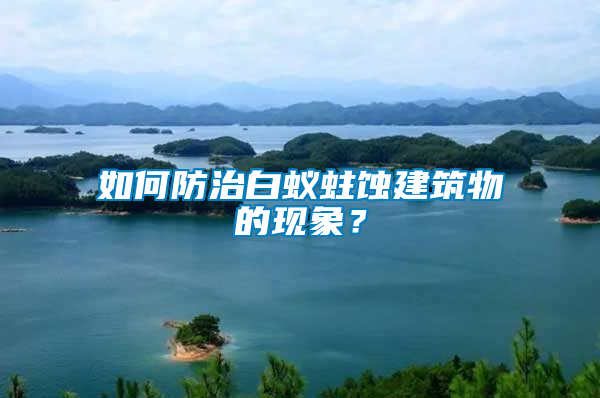 如何防治白蟻蛀蝕建筑物的現(xiàn)象？