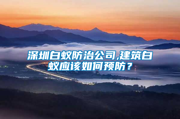 深圳白蟻防治公司,建筑白蟻應(yīng)該如何預(yù)防？