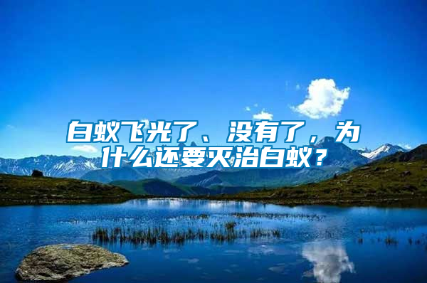 白蟻飛光了、沒(méi)有了，為什么還要滅治白蟻？