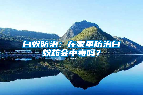 白蟻防治：在家里防治白蟻藥會中毒嗎？